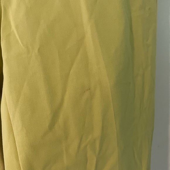 Zara Neon Yellow Straight Leg Ankle Trouser Pants - Picture 11 of 14